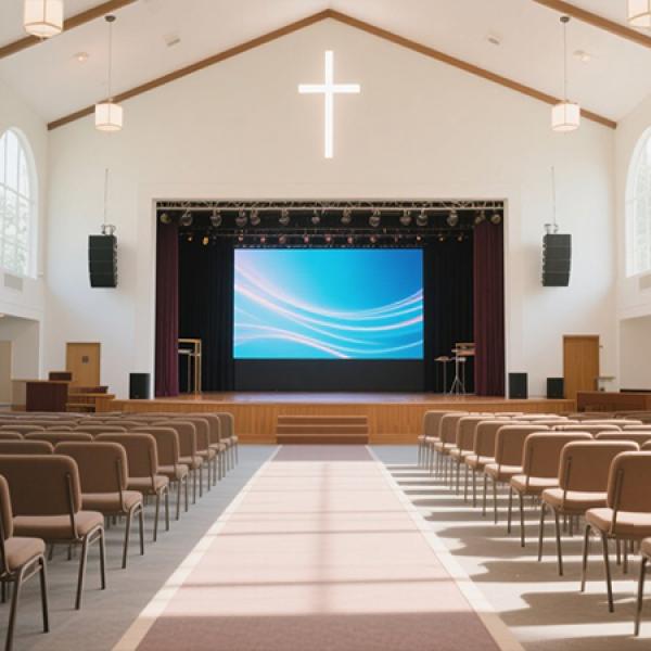 Modern Church LED Display Project Case